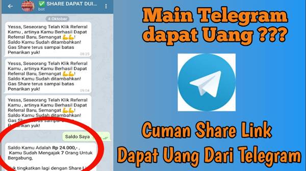 Jenis Telegram Penghasil Uang, Aman dan Terpercaya Hanya Lewat HP